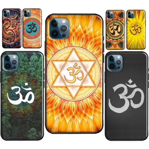 Aum Om Yoga Symbol Case For iPhone 8 7 Plus 6S SE 2020 XS Max X XR Fundas For iPhone 11 12 Pro Max mini