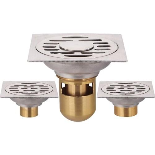 304 Stainless Steel Deodorant Shower Floor Siphon Drainage Cover Sink Filter Bathroom Water Valve Filter Mesh Sink Accessories