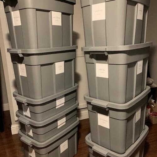 Cusotm Storage identification Modern Minimalist Holiday Storage Labels Family waterproof stickers Container label