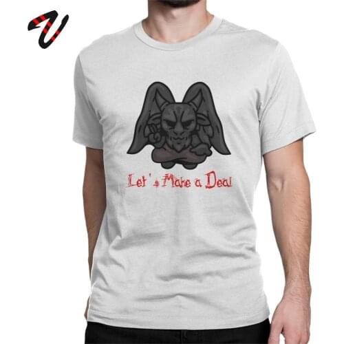 Men T-Shirt 90s Binding Of Isaac Lets Make A Deal Tshirt Short Sleeve T Shirts O Neck Clothing Plus Size Swag 100% Cotton Tees