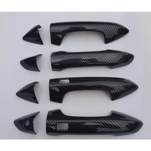 For Malaysia Proton X50 X 50 ABS Carbon Fiber Door Handle Cover Side Door Handle Cover Trim Door bowl Forming Accessories