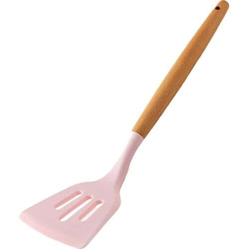 Kitchen Utensils Set Silicone Baking & Cooking Kitchen Tools ,Cookware Set, BBQ, Kitchen Gadgets - Pink
