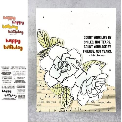 Happy Birthday Stamps And Dies New Arrival 2021 Scrapbook Diary Decoration Stencil Embossing Template Diy Greeting Card Albums