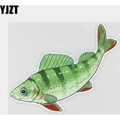 YJZT 18×13.8CM Hand Drawn Perch Creative Cartoon Bumper Decoration Decals Car Stickers 21A-0083