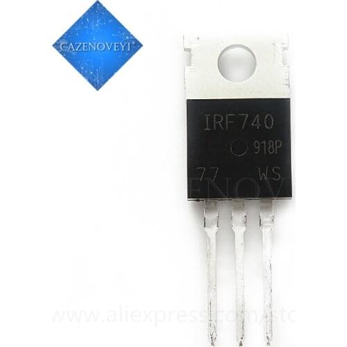 10pcs/lot IRF740PBF IRF740 TO-220 400V 10A new original In Stock