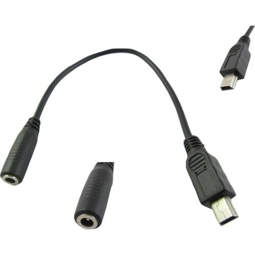 1x DC Power 3.5 x1.35mm Female Jack to Mini USB 5 Pin Male Plug Adapter Connector Cable 20cm