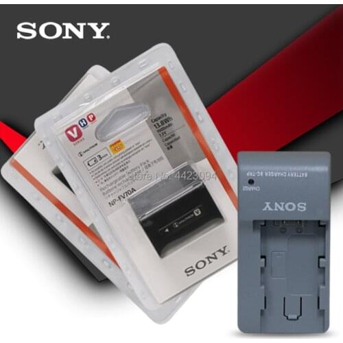 2pcs Sony Original NP-FV70A NP FV70A Camera Battery For Sony AX700 AX45 60 AX100E AXP55 with charger
