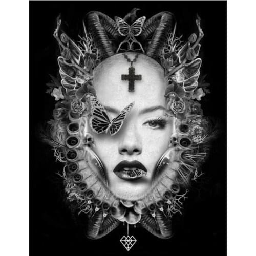 Abstract Diamond Embroidery Paint Woman Portrait Diamand Painting Complet Stones Picture Wall Stickers New Hobby Diamond Dotz