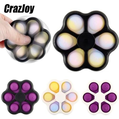 Antistress Simpl Dimmer Fidget Toy Spinner Fingertip Rotation Brinquedos Stress Relief Hand For Kids Easy To Usesoft Silicone