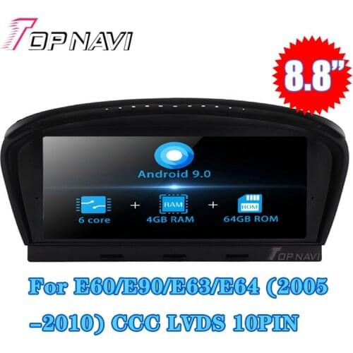 Topnavi 8.8" Android 9.0 Car Stereo Radio Player For BMW 3 Series 5 Series 5 Series E60 GPS Navigation Radio NO DVD Double Din