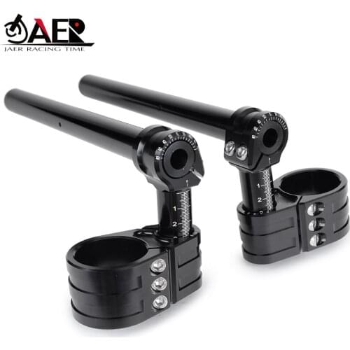 JAER CNC Billet Aluminum Adjustable Clip-On Handlebar for BMW R NINE T Pure 2014-2019 Replacement Handle Tubes