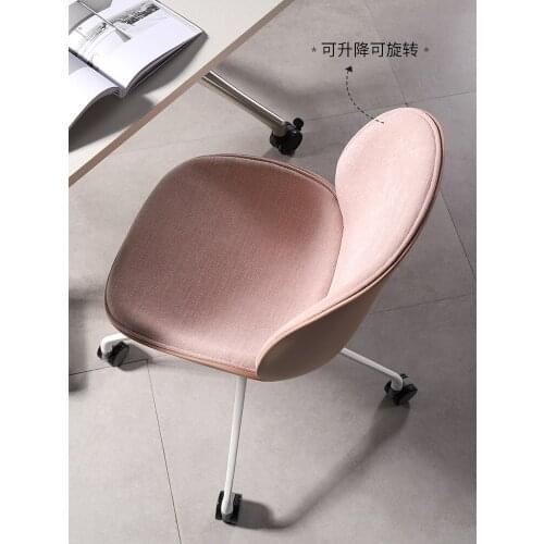 Nordic contracted computer chair swivel wheel creative office swivel chair salon equipment for hair stylist Adjust the height