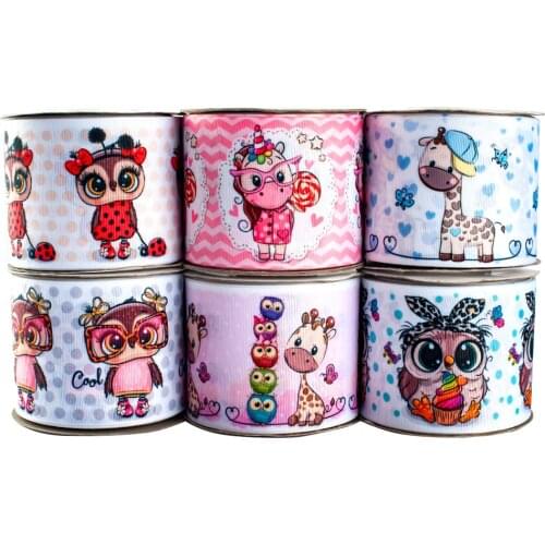 Baby Pattern Printed Grosgrain,satin Ribbon for DIY Hairbows Accessory Decoration 5 Yards 25mm/38mm/50mm/75mm