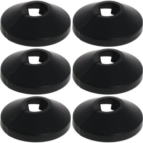 MroMax 6pcs Pipe Decoration Cover PP Plastic Suitable Diameter 13/17/21/25/33/35/41.5mm OD 45/47/49/55/60/62/72mm Height 13mm