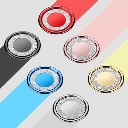 Metal Electroplating Cell Phone Holder Ring Buckle 360 Degree Rotatable Cellphone Stand For iPhone Samsung Xiaomi Holder Bracket