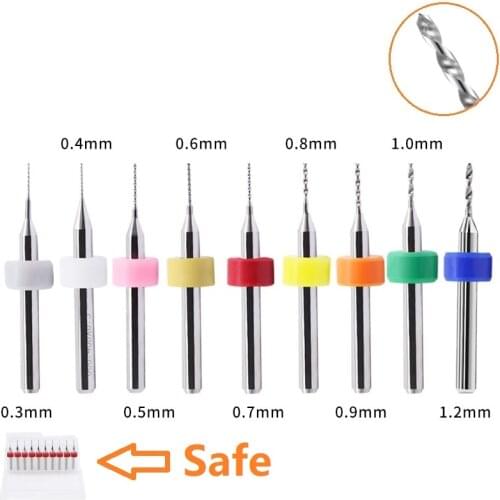 MEGA 10PCS/lot Nozzle Cleaning Needle Hand Twist Mini Drill Bits 0.4mm 3D Printer Part For V5 V6 E3D MK7 MK8 1.75 3mm Nozzle