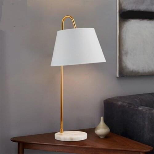 Nordic style iron white black desk lamp bedroom table lamp study living room bedside bar lighting table light ZA81590