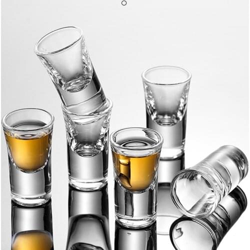 New Arrival Transparent Small high-footed liquor glass set small wine glass home creative one mouthful bar bullet glass