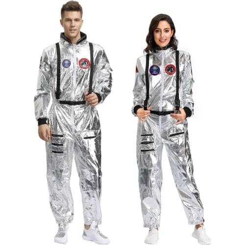 New Astronaut Costume Adult Space Suit Costume Cosplay Halloween Costume For Women Men Adult Carnival Party Dress Up