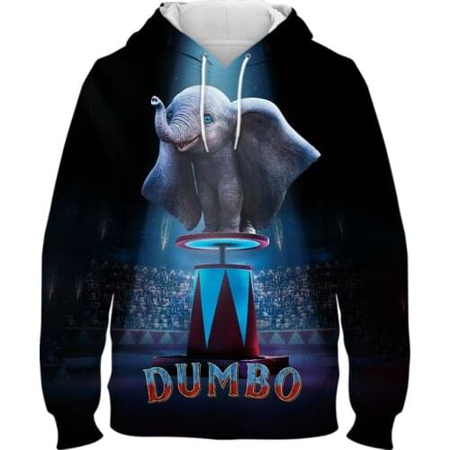 Oversized Clothes For Men Disney Movie Dumbo 3D Print Boy Girl Kids Hoodies Spring Cartoon Anime Womens Sweatshirts