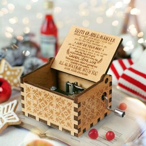 To my Granddaughter gift You Are My Sunshine Wooden Music Christmas Gift Birthday Gift New Years Gift Dropshipping