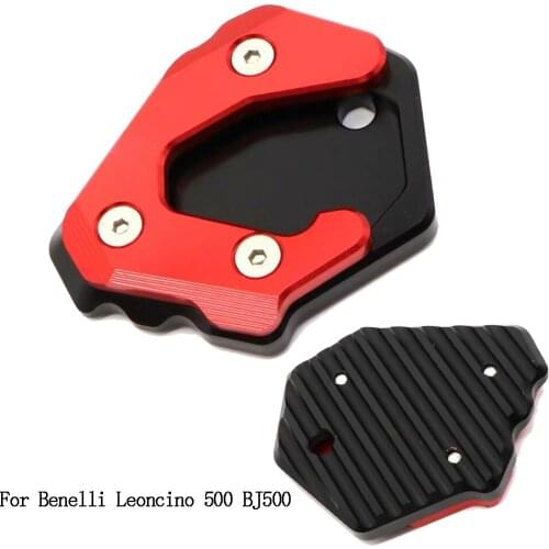 For Benelli Leoncino500 BJ500 Leoncino 500 BJ 500 Motorcycle Kickstand Foot Side Stand Extension Enlarge Pad Support Plate