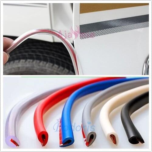 Door Edge Scratch Crash Protection Strips For Toyota RAV4 Venza Harrier Fortuner Innova Hilux Camry Yaris Corolla Accessories