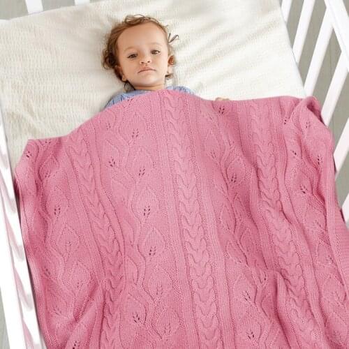 Newborn Baby Soft Autumn Warm Blankets Bedding Hollow Design Sleeping Swaddle Comfort Stroller Wrap Hot