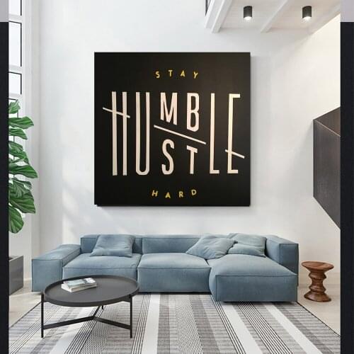 Black Warning Sign Paintings Canvas Decorative Wall Pictures Home Decoration Living Room Decor