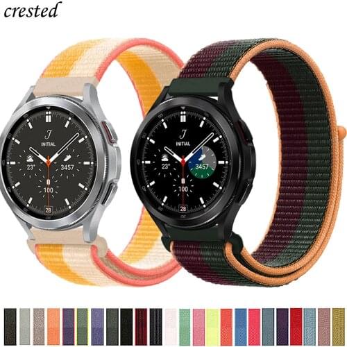 20mm/22mm strap For Galaxy Watch 3 45mm/46mm/42mm/active 2 Samsung Gear S3 Frontier Nylon Bracelet Huawei watch GT 2 2e pro band