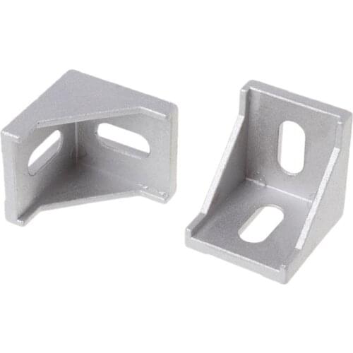 50pcs/lots 4040 corner fitting angle aluminum 40 x 40 L connector bracket fastener match use 4040 industrial aluminum profile