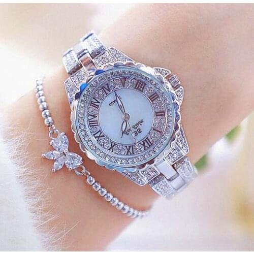 Womens Watch 2020 Fashion Bling Casual Ladies Watch Female Quartz Gold Crystal Diamond Womens Wristwatch Clock Montre Femme