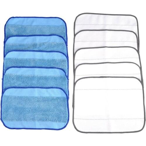10pcs Microfiber Cleaning Cloths for Irobot 380t/320/4200/5200c Sweeper Accessories RERI889