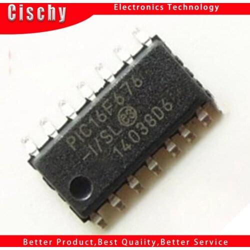 4pcs/lot PIC16F676-I/SL PIC16F676 SOP-14 In Stock