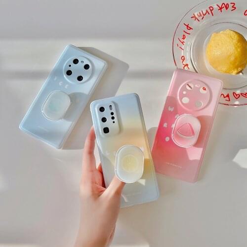 Tobebest Fruit Stand Phone Cases for Huawei P30 P40 Mate 30 Mate40pro nova 7se Soft IMD Shell Cover