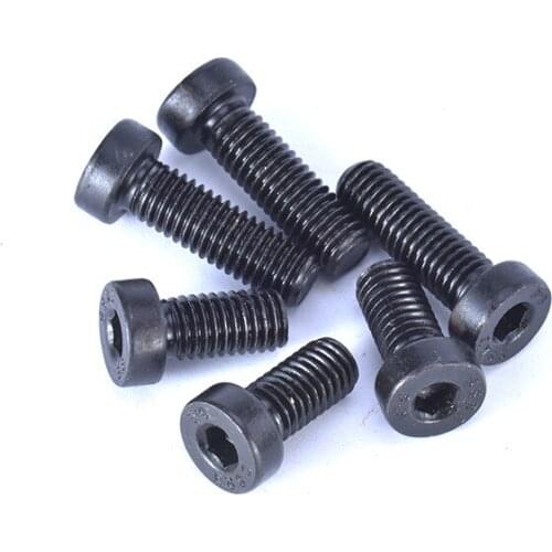 2pcs M12 carbon steel black inner hex screws mechanical screw round cylinder head hex bolt lamp fitting bolts 55-90mm length
