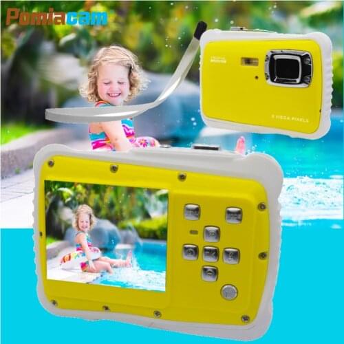 2.0" LCD 720P HD Mini Digital Camera 5MP 3m Waterproof Portable Camcorder Built-in Microphone Best Gifts for Kids Boys Girls