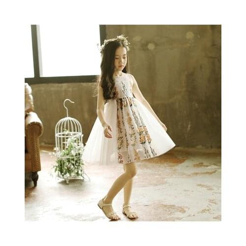 Childrens Princess Girls Dresses 2021 Summer New Kids Dresses for Girls Baby Korean Style Lace Vests Dresses Baby Girl Clothes