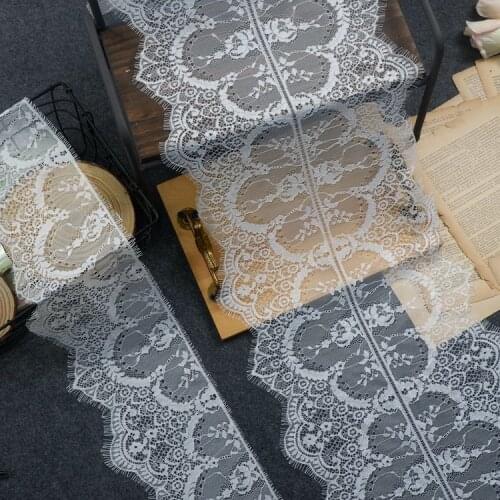 Bilateral Light and Soft Mesh Eyelash Lace Fabric Handmade DIY Skirt Dress Wedding Veil Clothing Accessories RS3282