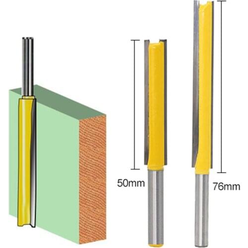 1/4 Carbide Flush Trim Router Bit Upper Lower Top Bottom Double Bearing Extra Long Double Cutters Flush Trim Router Bit