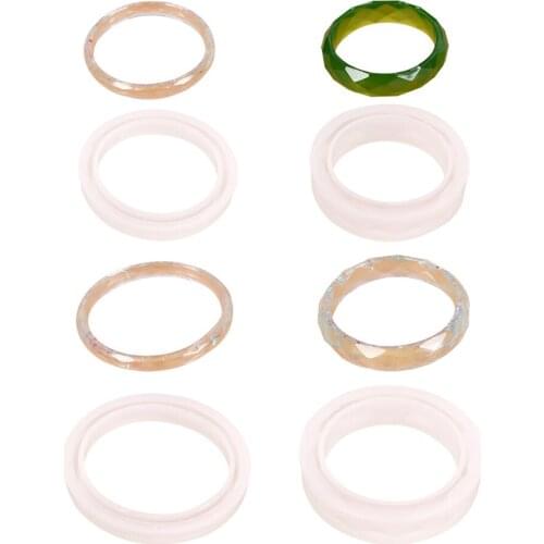 Crystal Drop Glue Diamond Bracelet Mould Collection Handmade DIY Jewelry Making Molds Crystal Epoxy Resin Mold