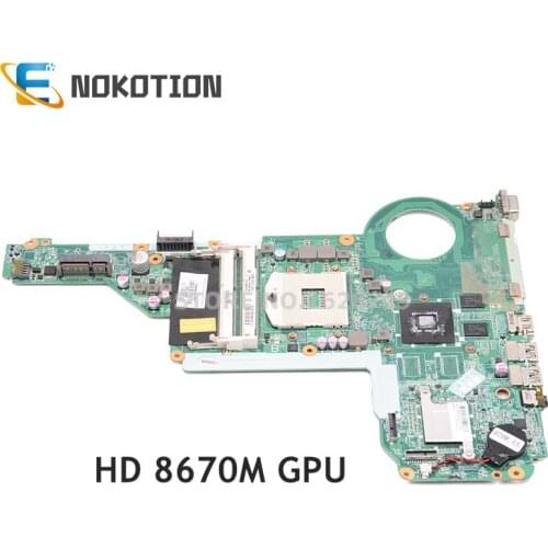 NOKOTION 720459-501 720459-001 DA0R62MB6E1 For HP Pavilion 14-E 15-E laptop motherboard HD4000 HD 8670M DDR3L