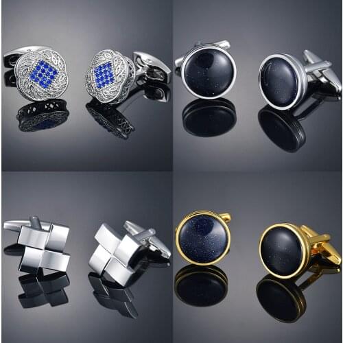 Geometry Style Silver Color High Quality Classic Cufflinks for Mens Luxury Formal Business Wedding Shirt Cuff Buttons Jewelry