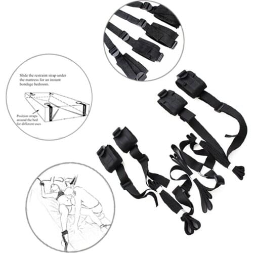 Adult Handcuffs & Ankle Cuffs BDSM Bondage Set Restraint Open Leg Sex Toys For Couples Sex Games G-spot For Women Sex Products