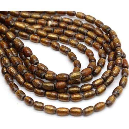 Natural dyed gold coral pupa beaded handmade crafts DIY bracelet necklace anklet jewelry accessories bead making