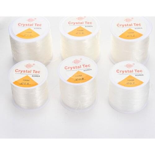 100m Transparent Strong Stretchy Elastic String Beading Crystal Threads for Bracelet Necklace DIY Jewelry Making Accessories