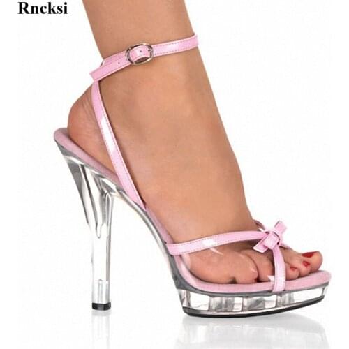Rncksi New Elegant 13CM Sexy Super High Heel Sandals Platforms Pole Dance / Performance / Star / Model Shoes, Wedding Shoes