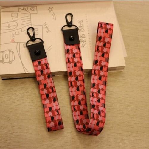Cute Color Mobile Phone Holder Key Lanyard Charm Color Mobile Phone Neck Strap Keychain ID Badge Holder