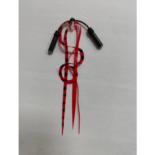 50PCS Silicone Skirt Jig Replacement Twin Hook Slider Rig Spare Hooks Assist Hook Trailer Lure Octopus Mimicking Set Size #13