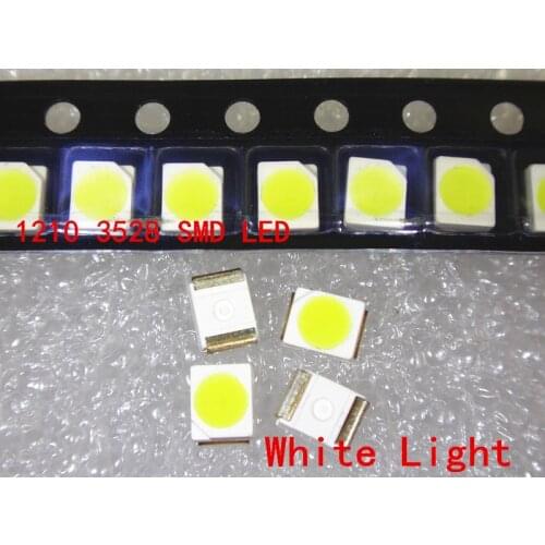 1000pcs 3528 White Super Bright Light Diode 1210 SMD LED
